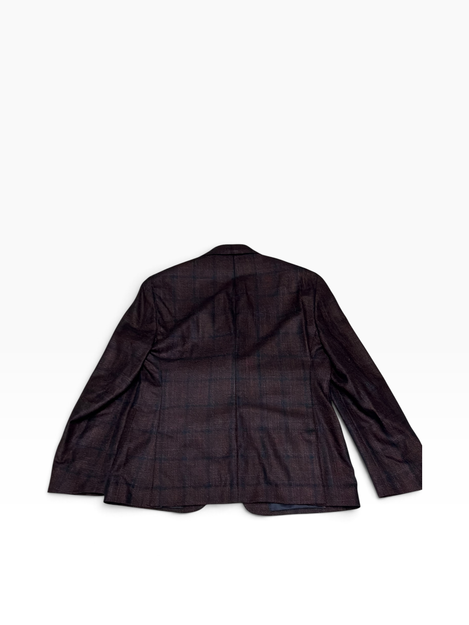 Vince Mens Slim fit Wool Sport Coat Blazer 40 S Dark Purple Plaid Loro Piana