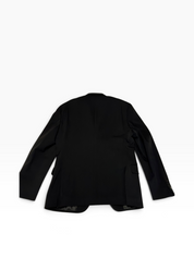 Vince Stretch Wool Unstructured Slim Fit Blazer Sport Coat 38 S Black Solid