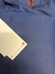 Calvin Klein Mens Slim fit Wool Dress Pants 33 / 32 Blue Solid