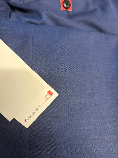 Calvin Klein Mens Slim fit Wool Dress Pants 33 / 32 Blue Solid