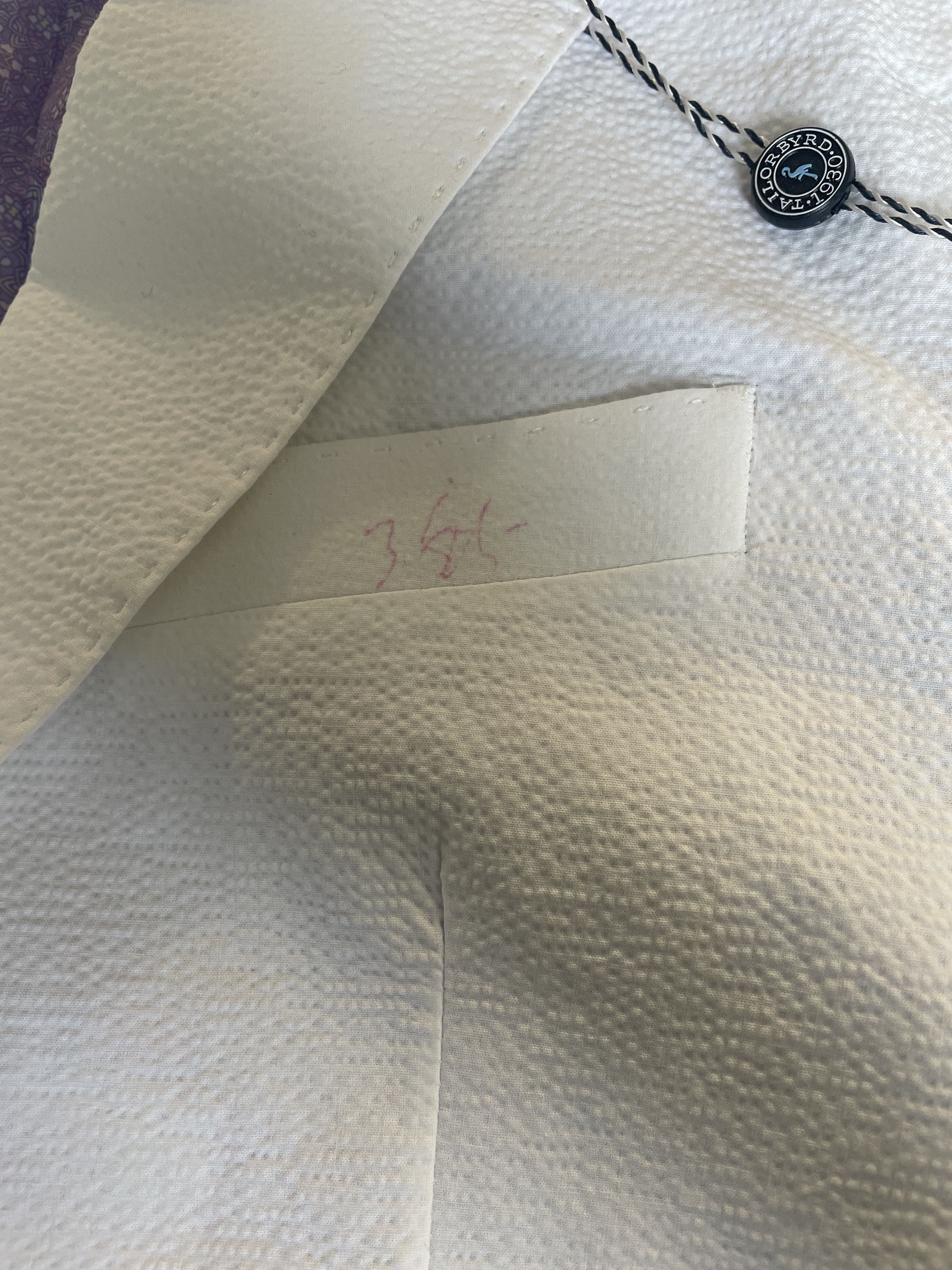 Tailorbyrd Mens Regular fit Seersucker Sport Coat Blazer 40 R White Solid