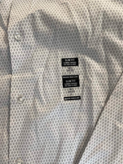 Calvin Klein Mens Regular fit Dress Shirt Large 16.5 in 34-35 Grey
