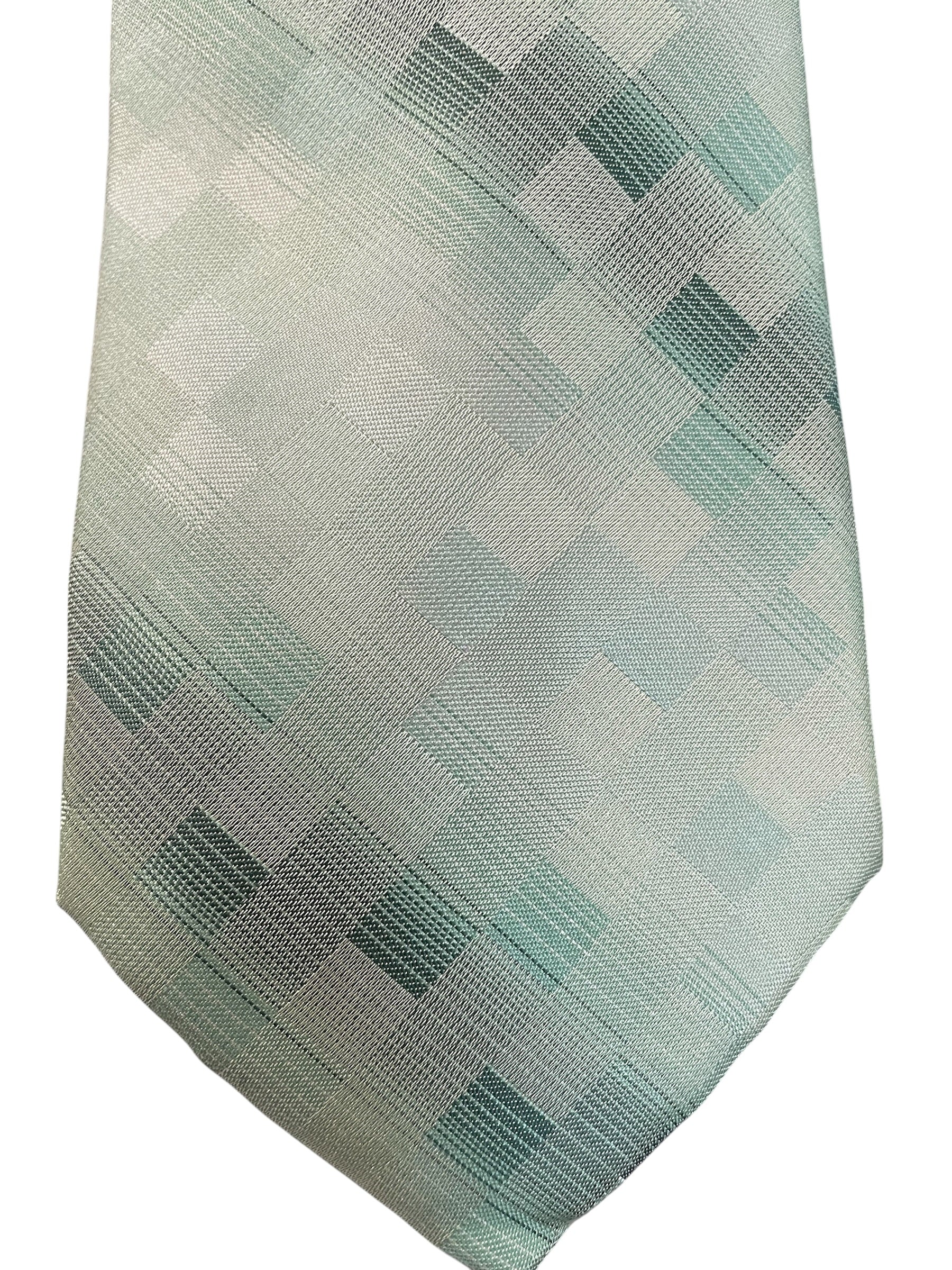 Perry Ellis Mens Shaded Square Necktie Green Tie