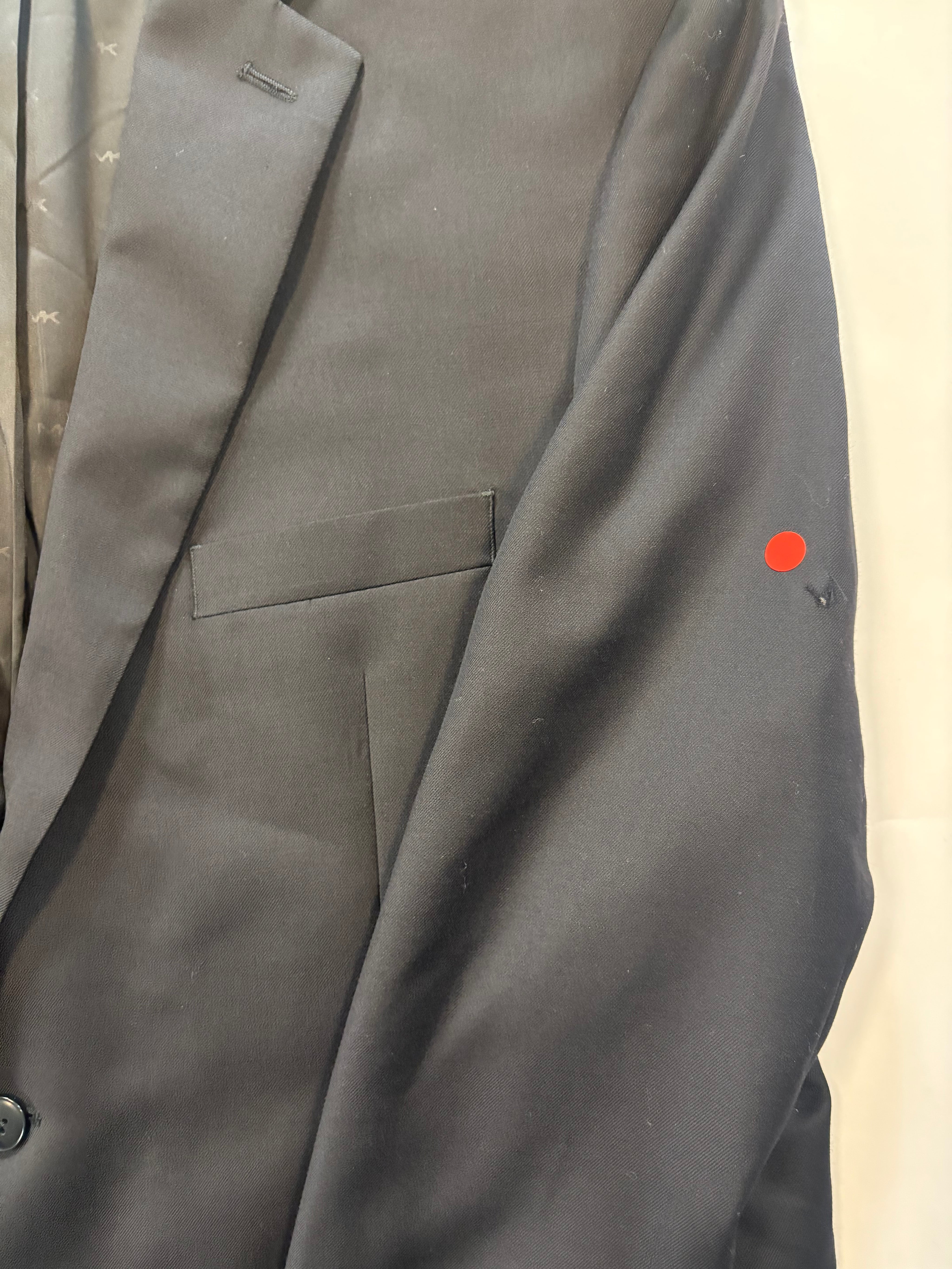 Michael Kors Mens Classic fit Wool Suit Jacket Blazer 44 R Black Solid