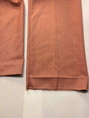 Tayion Mens Classic fit Dress Pants 38 / 32 Terracotta Orange  Solid