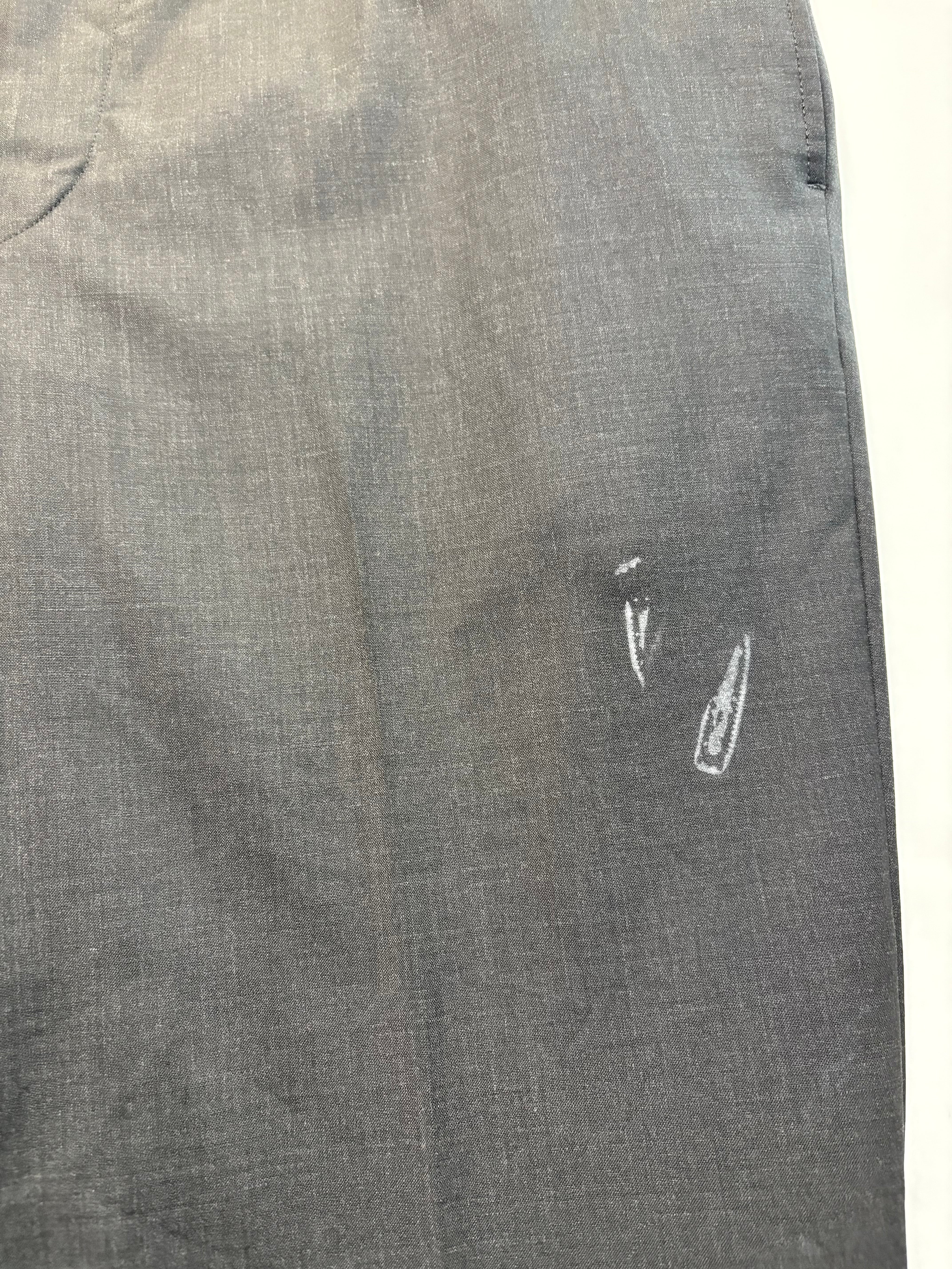 Brooks Brothers Mens Classic fit Wool Cotton Dress Pants 38 / 34 Charcoal Gray