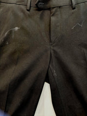 Calvin Klein Mens Skinny fit Dress Pants 36 / 29 Black Solid Stretch