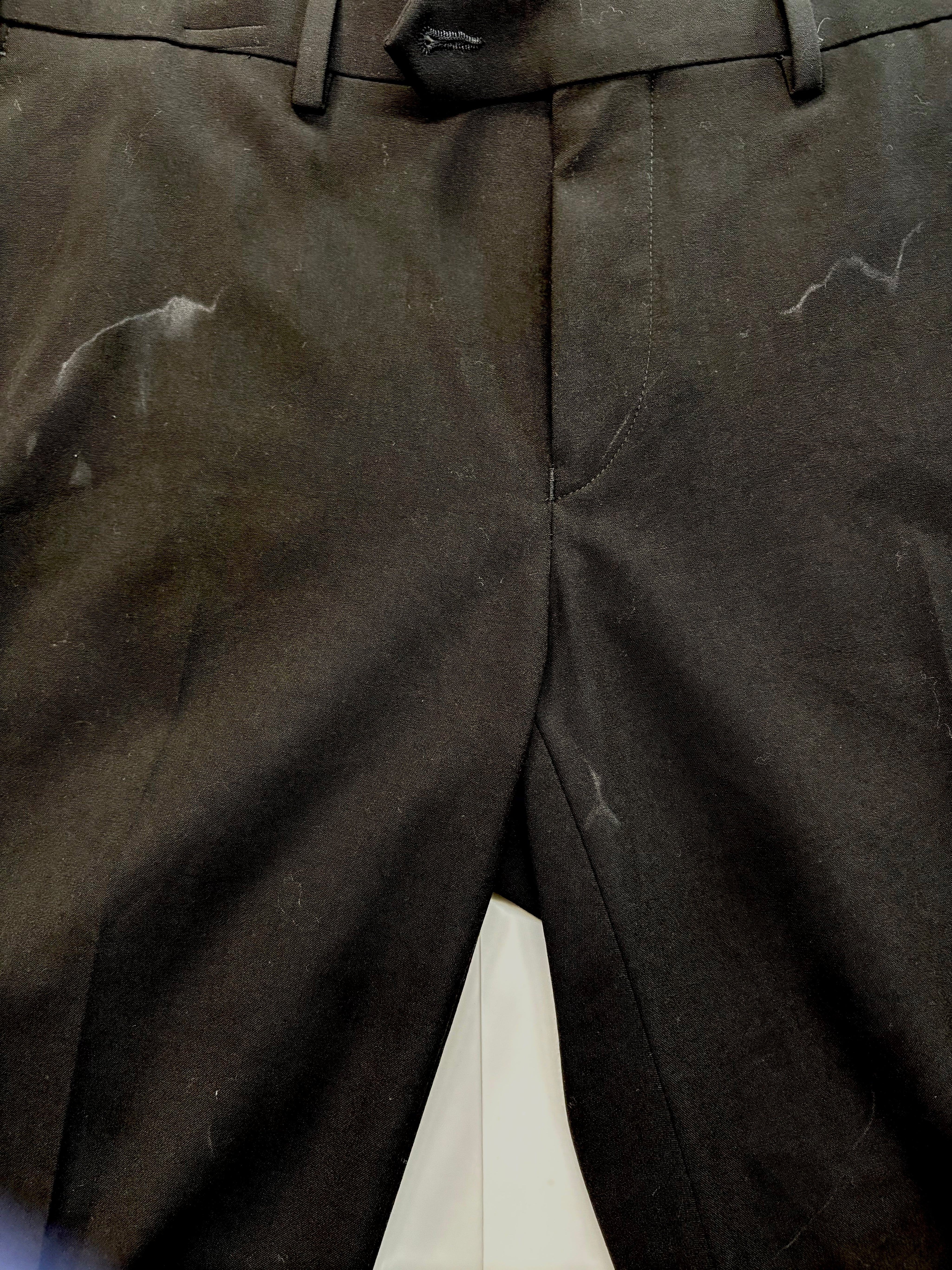 Calvin Klein Mens Skinny fit Dress Pants 36 / 29 Black Solid Stretch