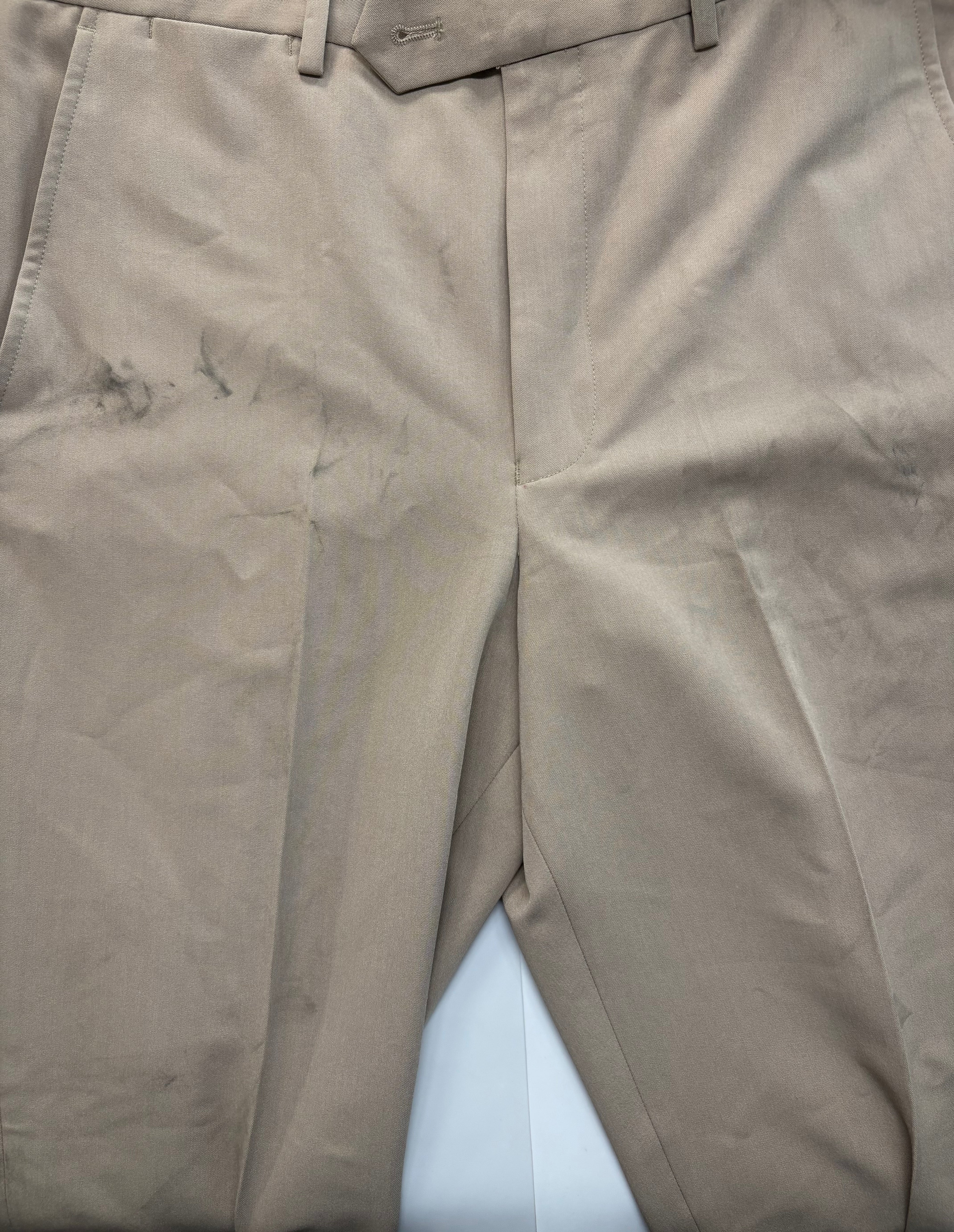 Nautica Mens Modern fit Dress Pants 34 / 30 Beige Solid Stretch