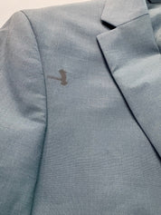 Bar Iii Mens Slim fit Wool Suit Jacket Blazer 38 R Blue Solid Stretch