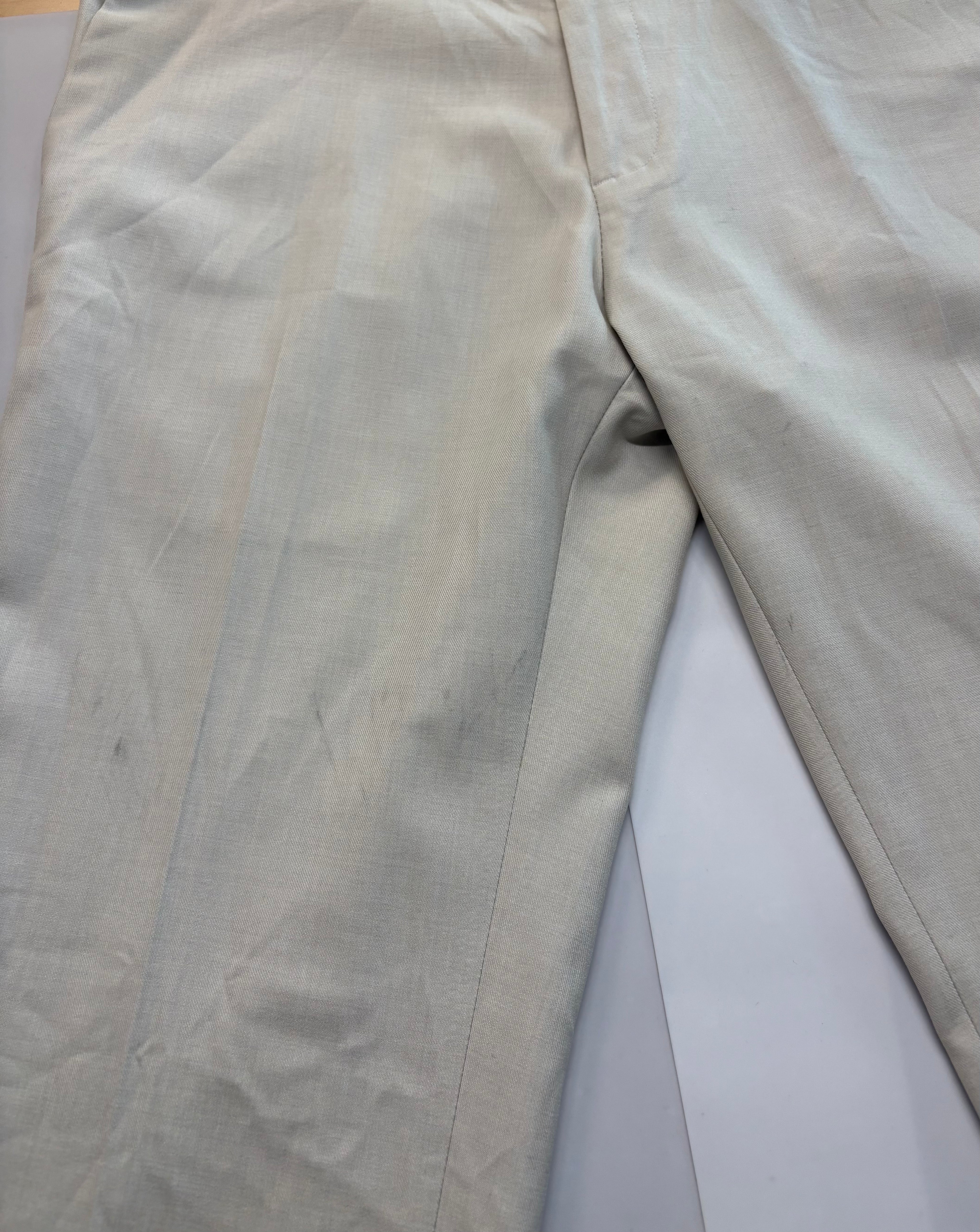 Kenneth Cole Mens Slim fit Dress Pants 32 / 32 Beige Solid