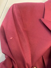 Tayion Mens Classic fit Suit Jacket Blazer 42 S Red Solid
