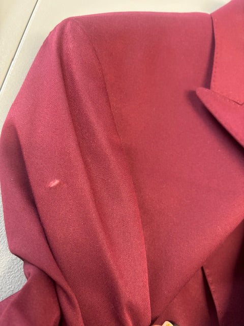 Tayion Mens Classic fit Suit Jacket Blazer 42 S Red Solid