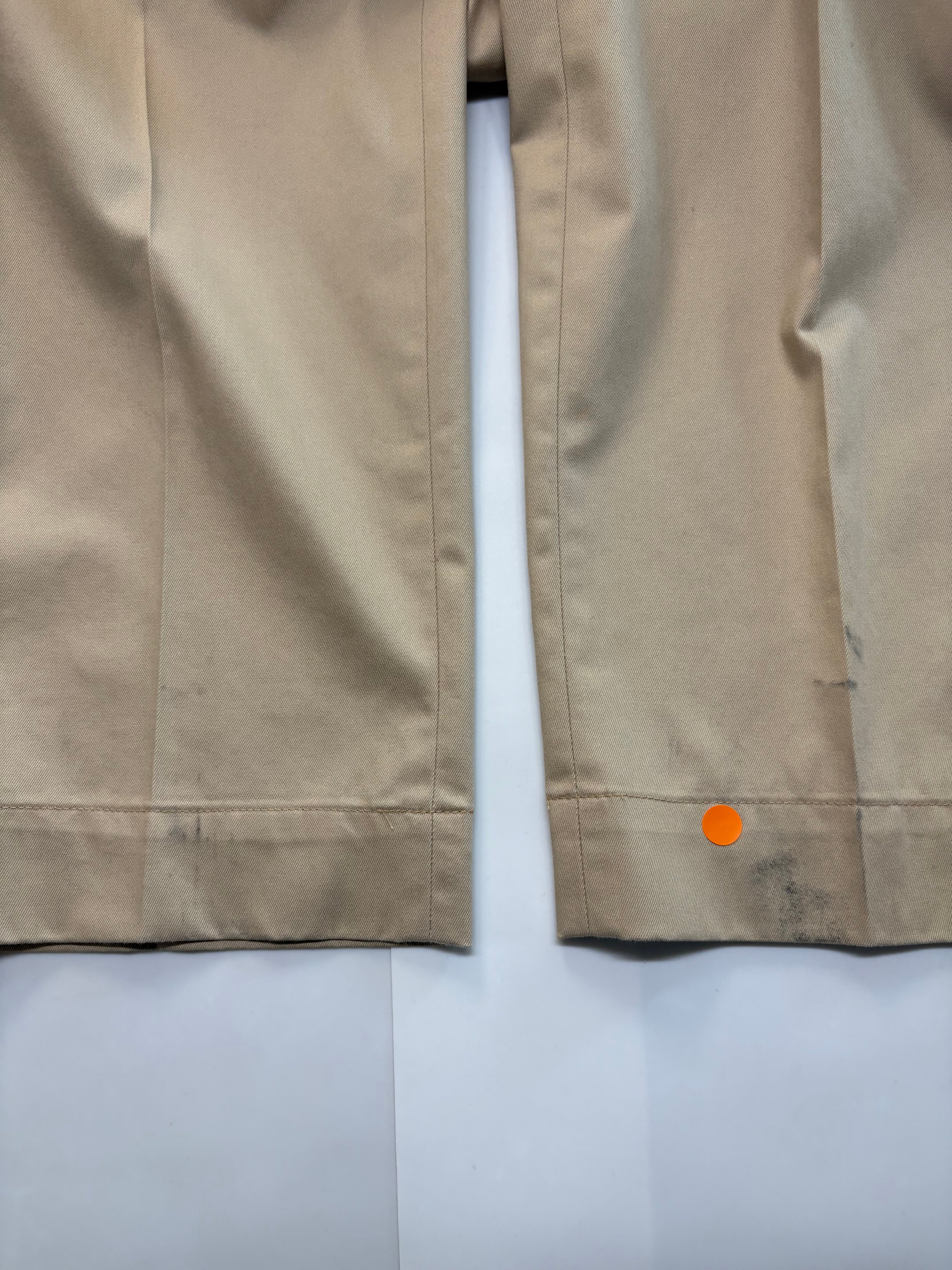 Brooks Brothers Mens Classic fit Cotton Chinos Pants 38 / 32 Beige Solid