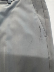 Perry Ellis Portfolio Mens Modern fit Dress Pants 34 / 32 Light Grey Solid