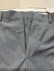 Kenneth Cole Mens Slim fit Dress Pants 40 / 32 Blue Striped