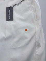 Michael Kors Mens Classic fit Cotton Dress Pants 42 / 32 White Solid
