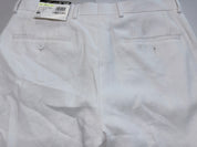 Bar III Mens Slim fit Linen Cotton Dress Pants 30 / 30 White Solid