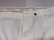 Michael Kors Mens Classic fit Cotton Dress Pants 42 / 30 White Solid