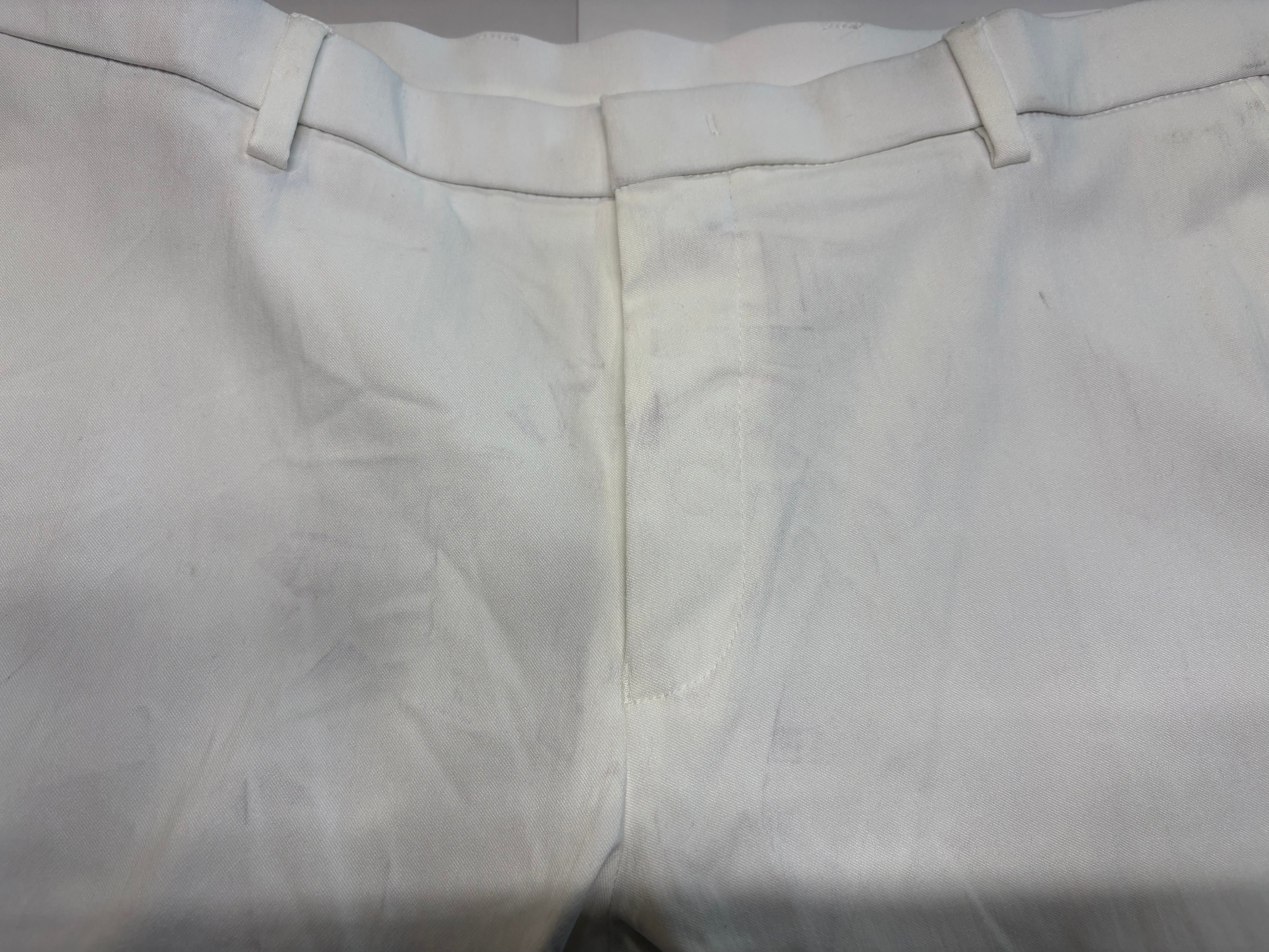 Tommy Hilfiger Mens Modern fit Dress Pants 36 / 29 White Solid Stretch