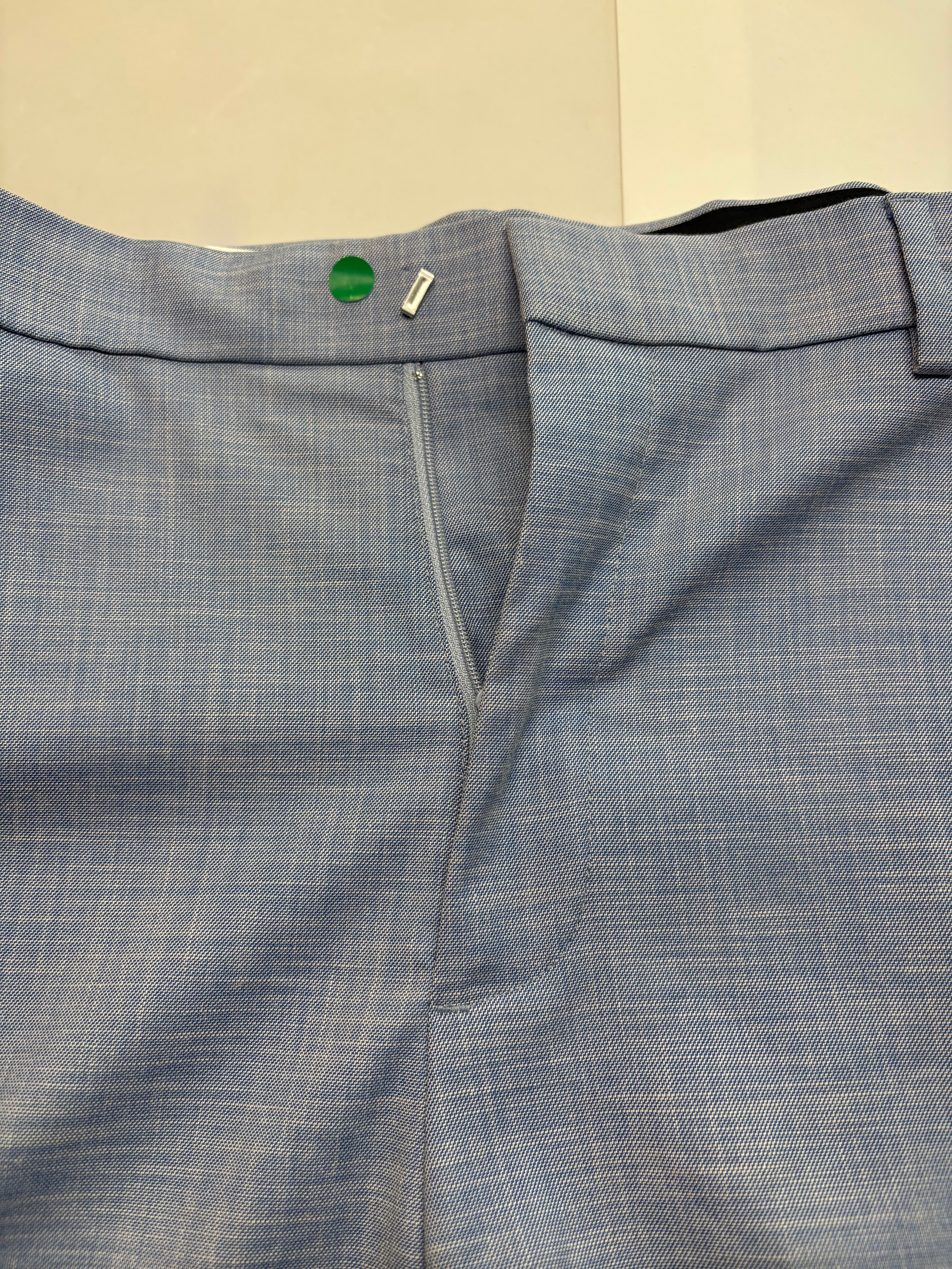 Perry Ellis Mens Modern fit Dress Pants 36 / 30 Light Blue Solid Stretch