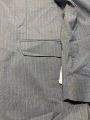 Kenneth Cole Mens Slim fit Suit Jacket Blazer 44 L Blue Pinstripe