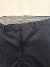 Michael Kors Mens Classic fit Dress Pants 38 / 34 Navy Blue Plaid Stretch