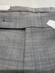 Calvin Klein Mens Slim fit Dress Pants 34 / 32 Gray Windowpane