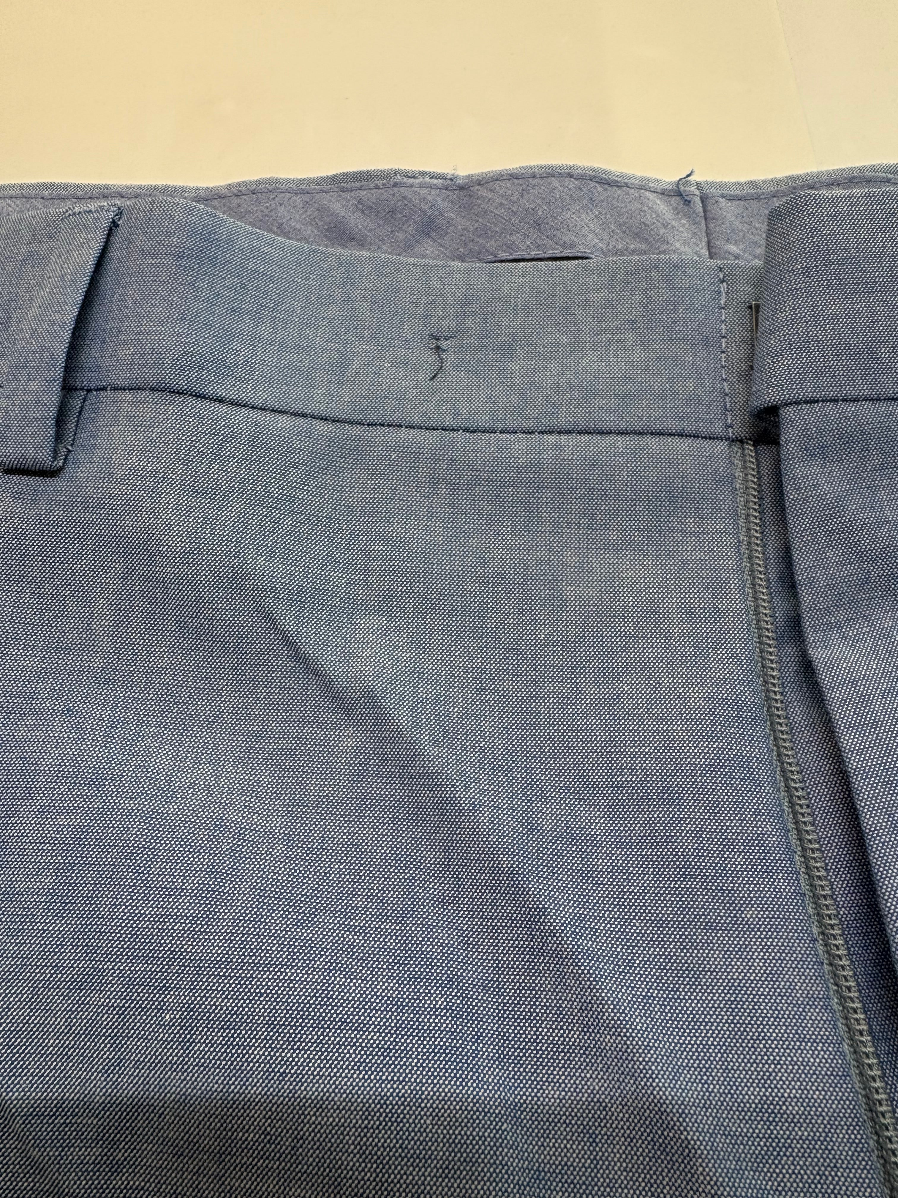 Tommy Hilfiger Mens Modern fit Cotton Dress Pants 38 / 32 Light Blue Solid