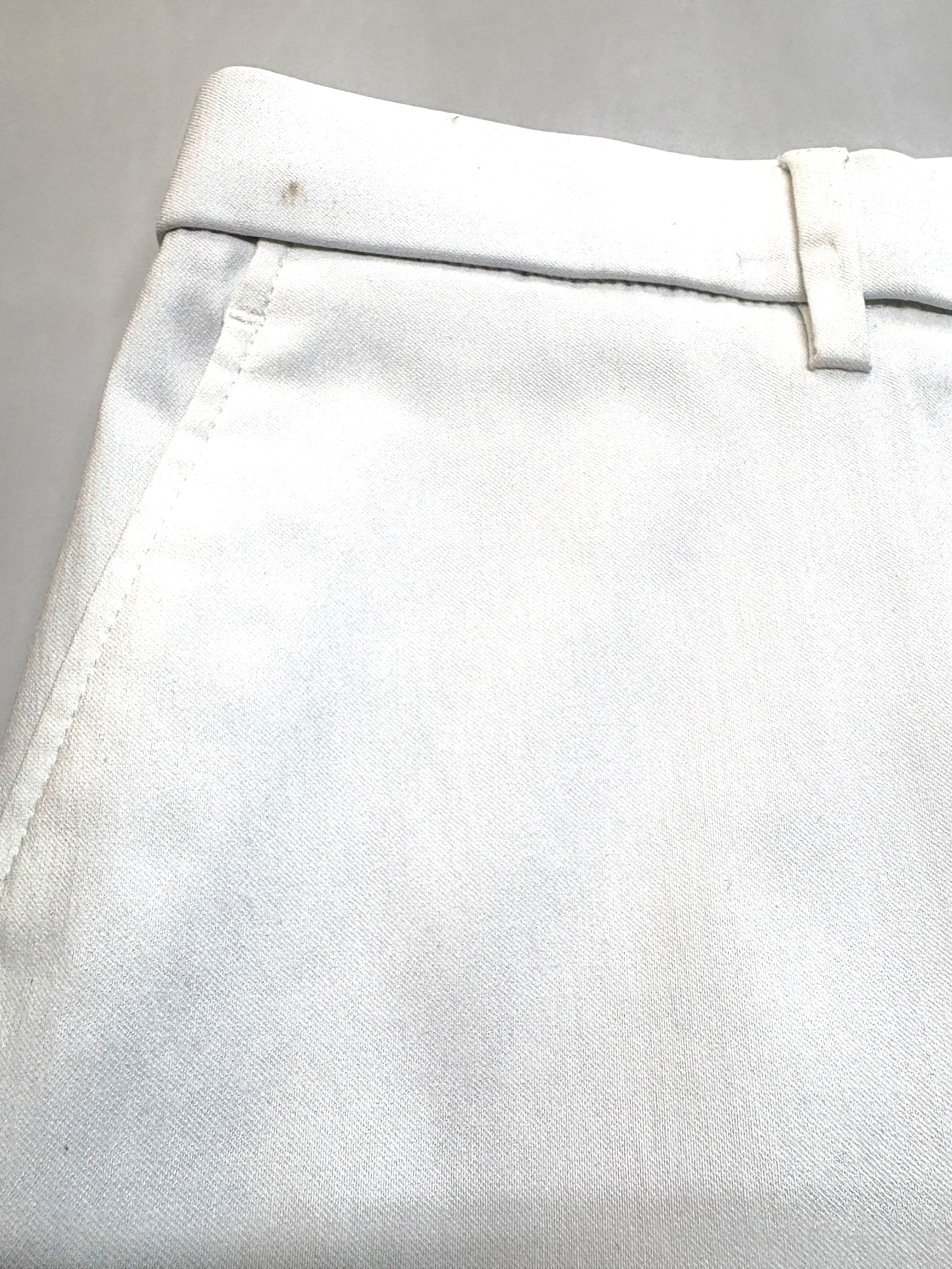 Tommy Hilfiger Mens Modern fit Dress Pants 40 / 30 White Solid Stretch