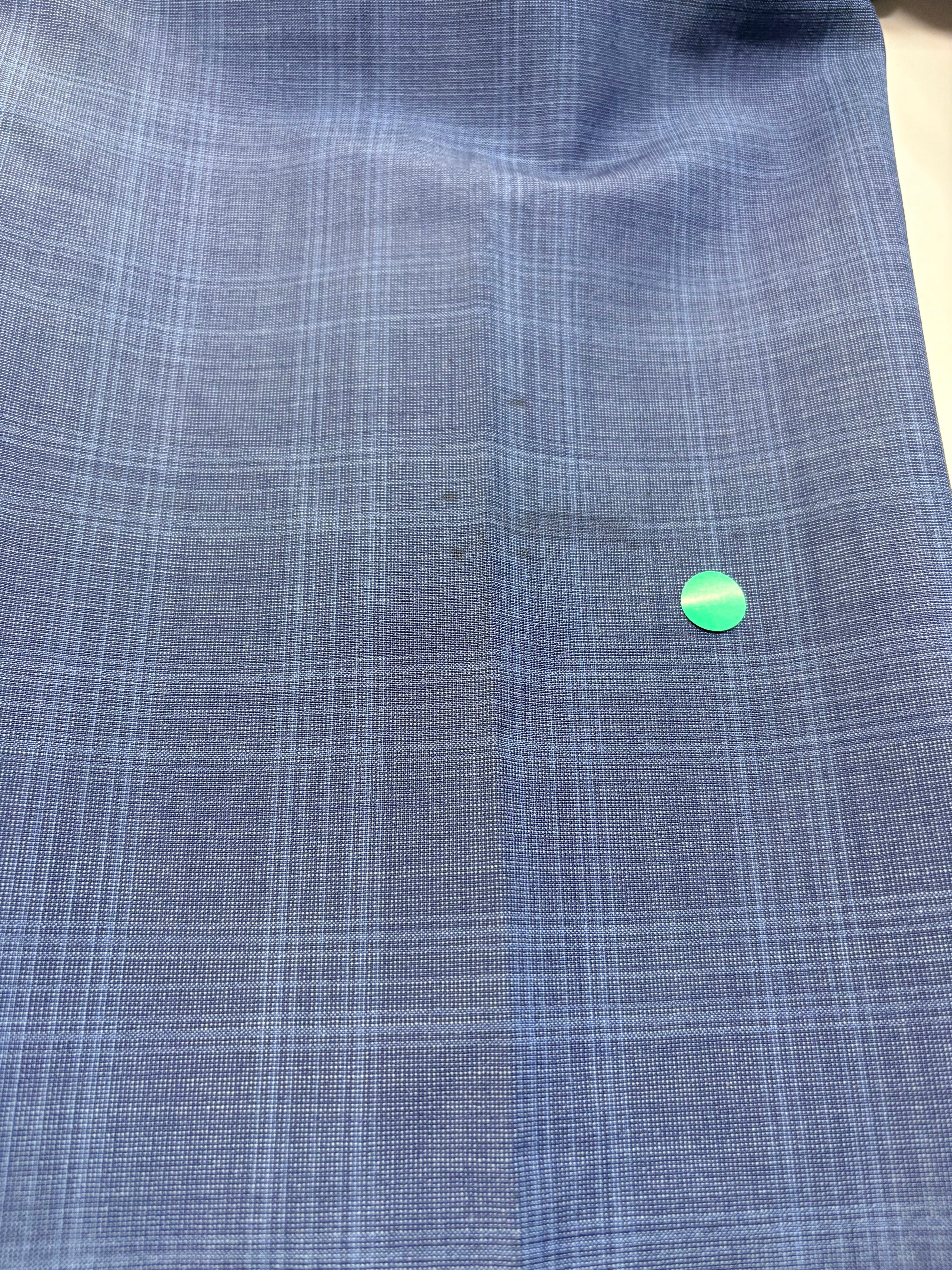 Calvin Klein Mens Slim fit Wool Dress Pants 33 / 30 Blue Plaid