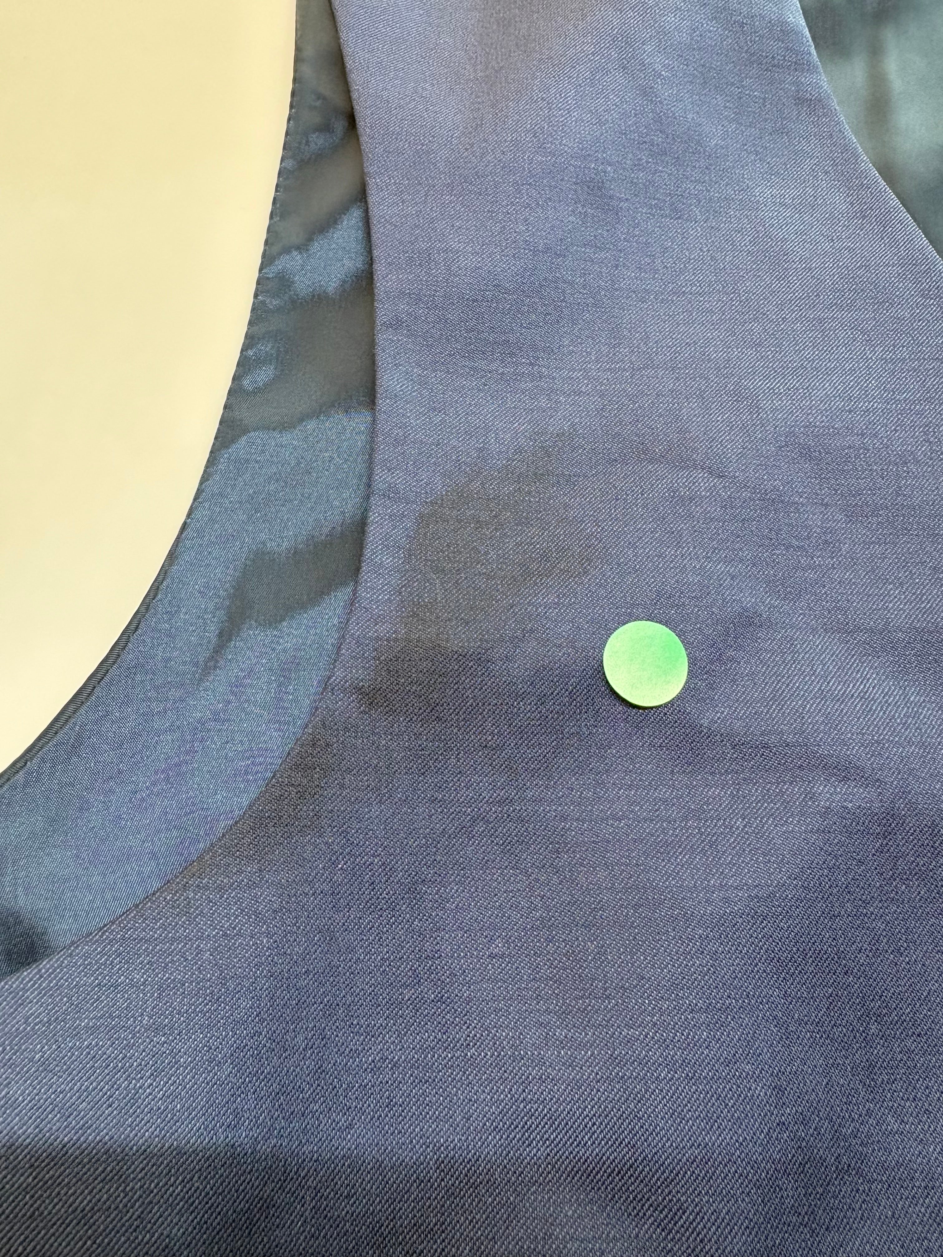 Calvin Klein Mens Slim fit Wool Suit Vest Medium Blue Solid