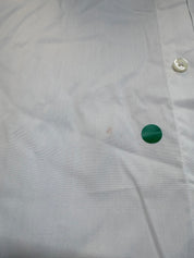 Club Room Mens Regular fit Dress Shirt Medium 15-15.5 Long Sleeve White Solid