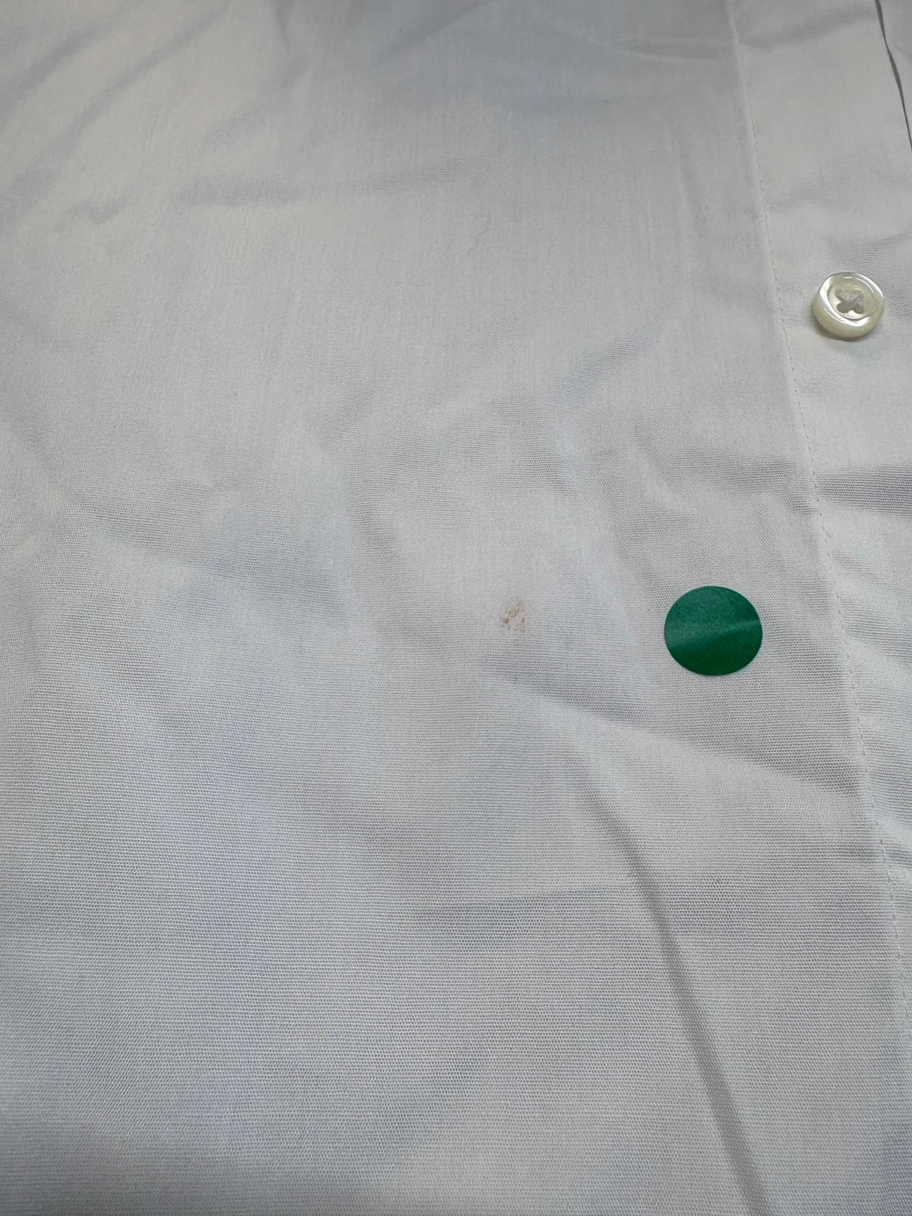 Club Room Mens Regular fit Dress Shirt Medium 15-15.5 Long Sleeve White Solid