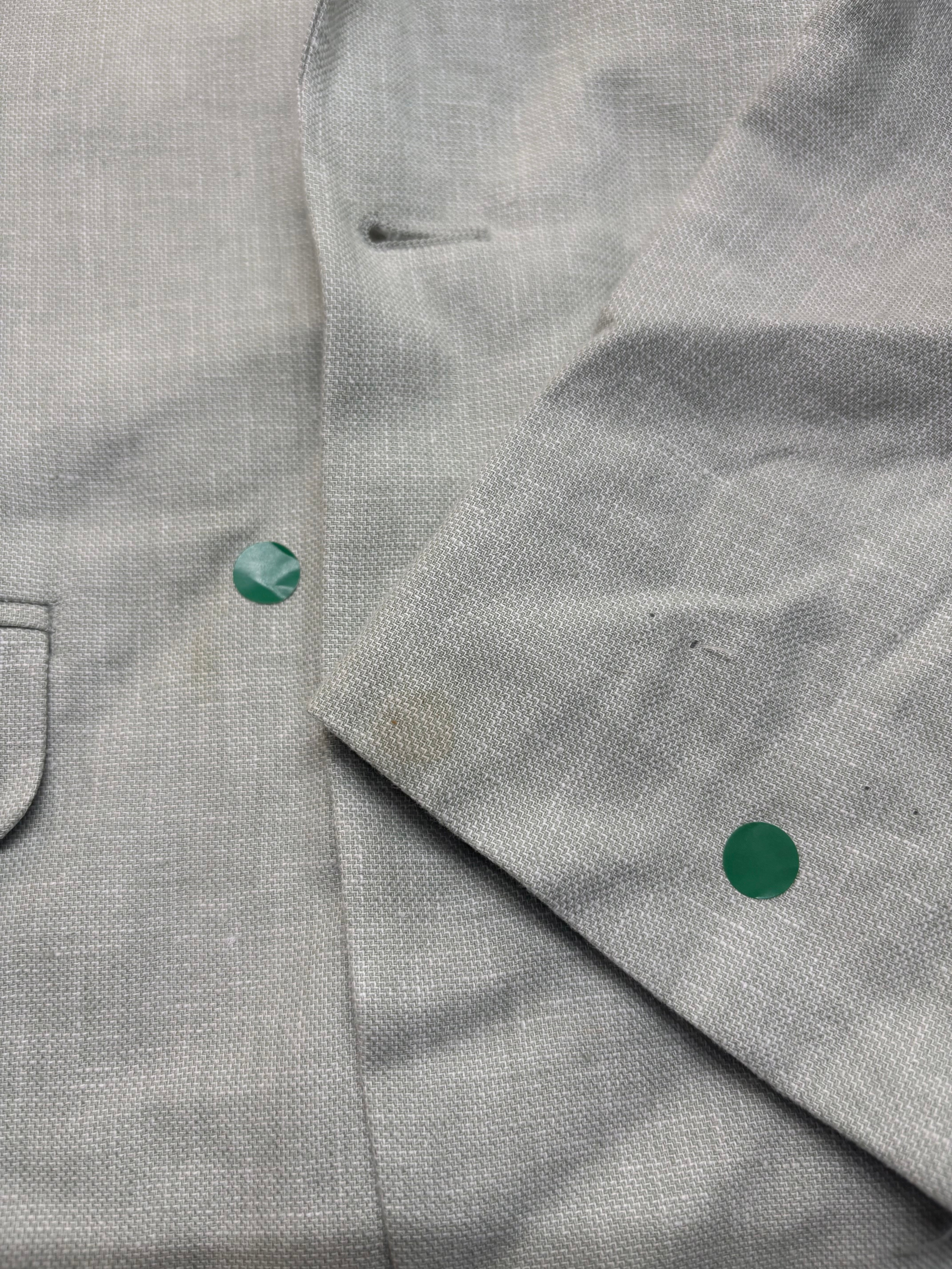 Bar Iii Mens Slim fit Linen Suit Jacket Blazer 36 S Mint Green Solid