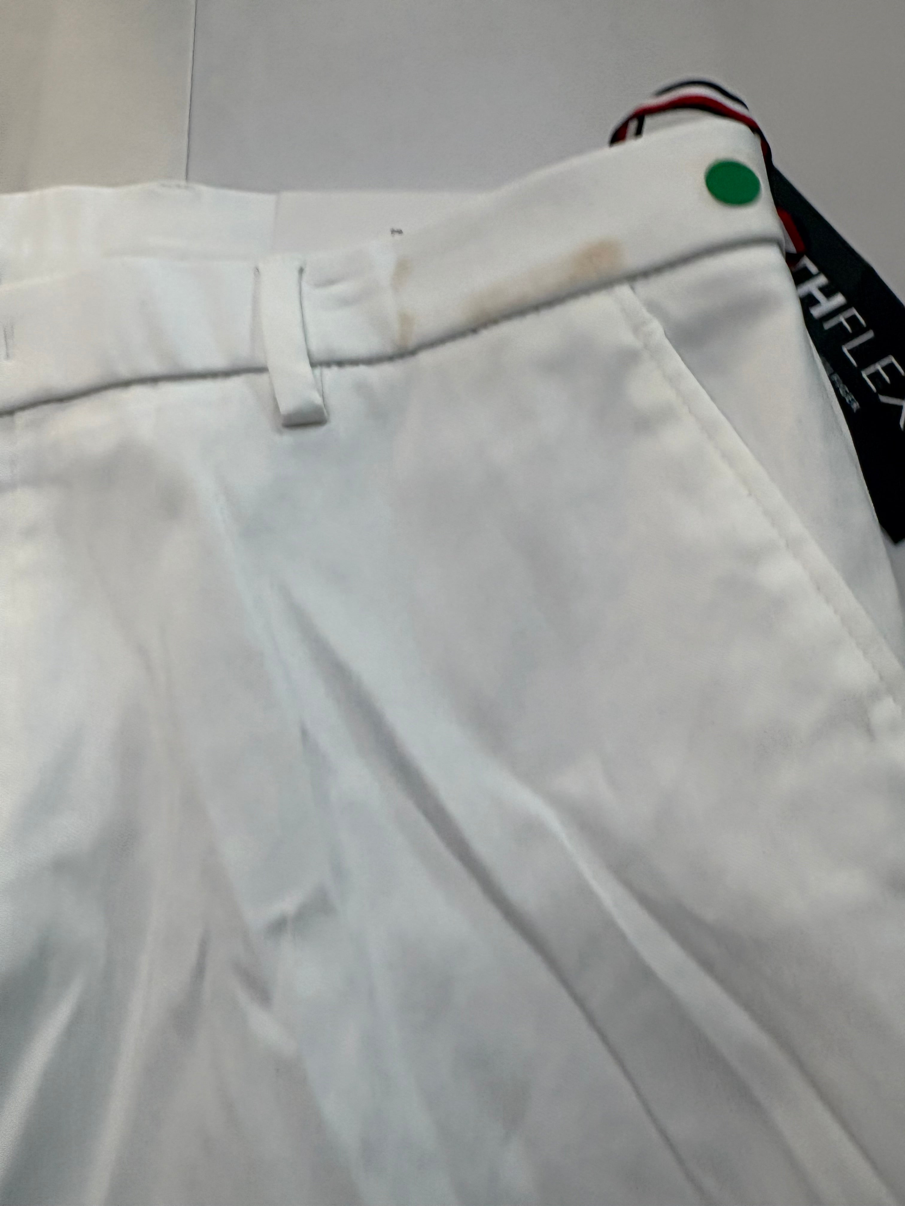 Tommy Hilfiger Mens Modern fit Dress Pants 34 / 32 White Th Flex Stretch Solid