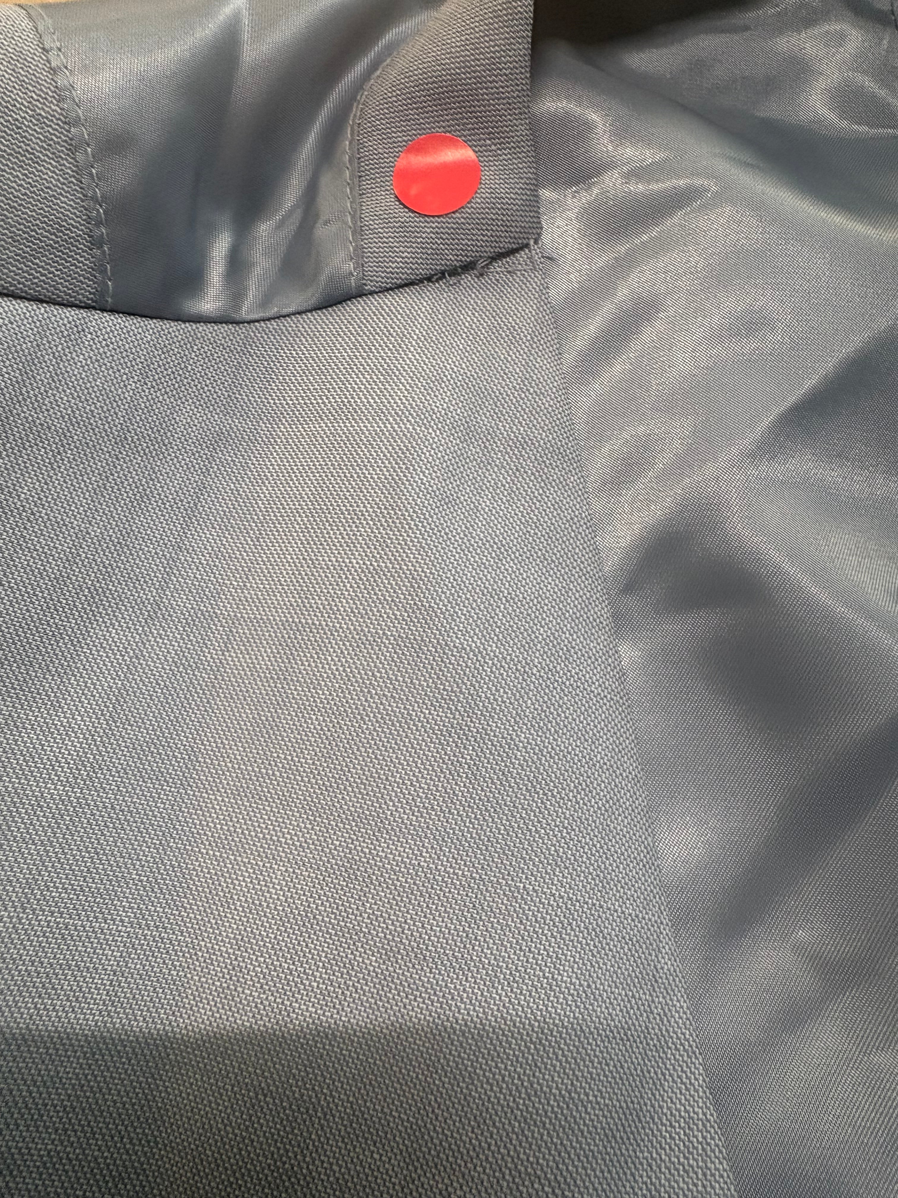 Bar Iii Men's Slim-Fit Sharkskin Suit Vest Large Light Grey Wool