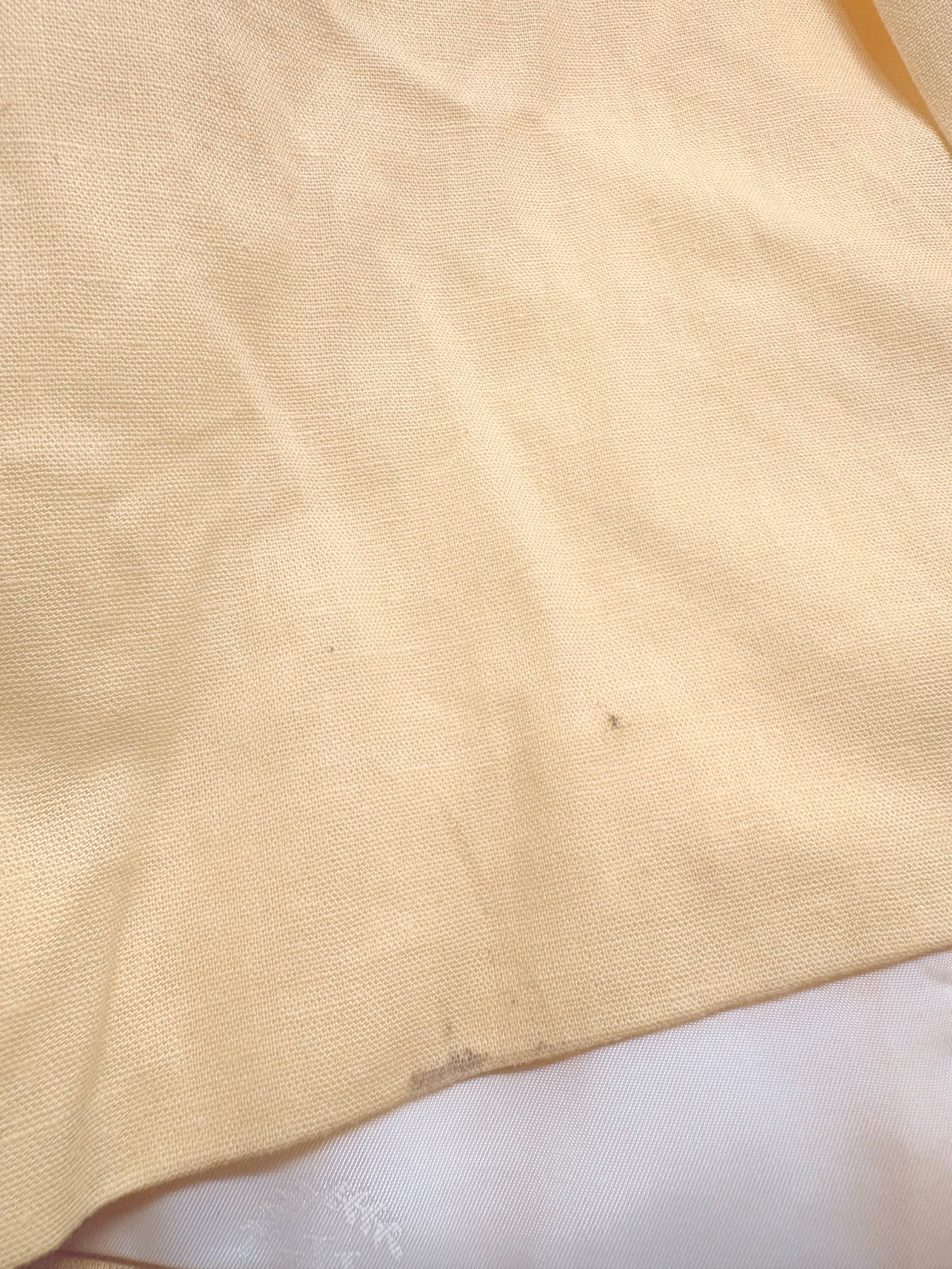 Tommy Hilfiger Mens Modern fit  Linen  Cotton Sport Coat Blazer 42 S Yellow Solid