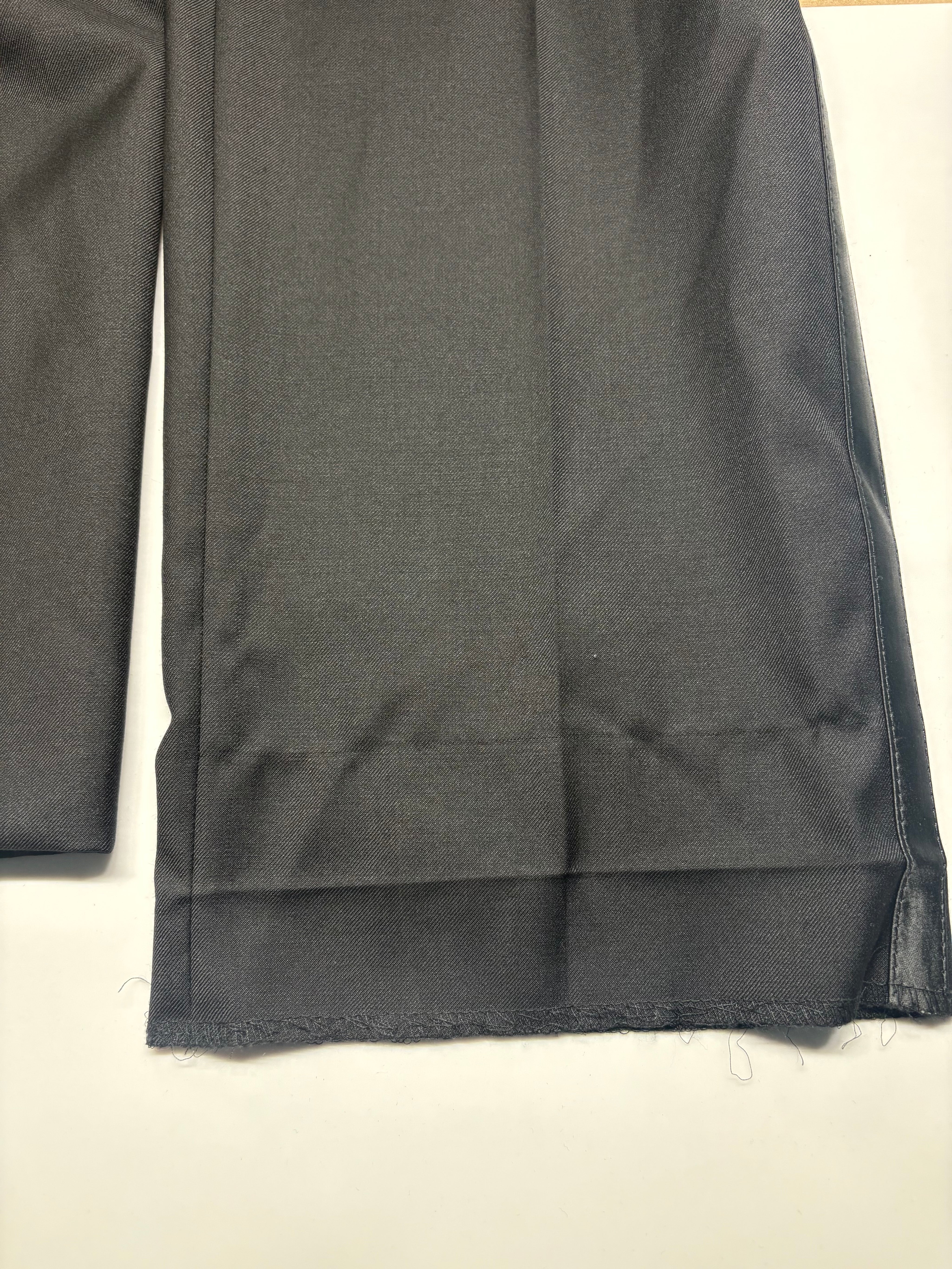 Lauren Ralph Lauren Mens Classic fit Wool Tuxedo Pants 40 / 30 Black Solid