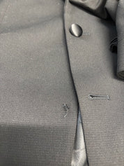 Kenneth Cole Mens Slim fit 2 Piece Tuxedo Suit 38 R / 31 Waist Black Stretch