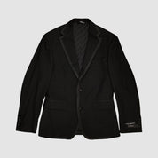 Karl Lagerfeld Mens Modern fit 2 Piece Tuxedo Suit 36 S / 29 Waist Black Stretch