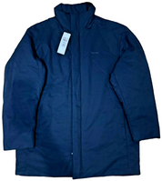 Calvin Klein Mens Cotton Nylon Parka Coat Jacket Navy Blue Medium