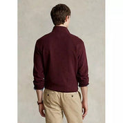 Polo Ralph Lauren Men's Jersey Quarter Zip Pullover Sweater Red Heather 2XB