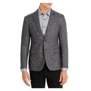 John Varvatos Star Usa Boucle Houndstooth Slim Fit Sport Coat 44R Grey