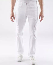 Lazer Lazer Mens Slim Fit Stretch Jeans White 31 x 32