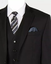Lauren Ralph Lauren Mens Classic fit Suit Jacket Blazer 44 L Black Solid