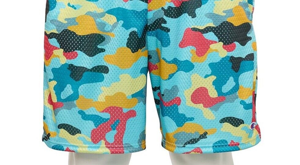 Men's Champion Camo Mesh Shorts Size Large  Green