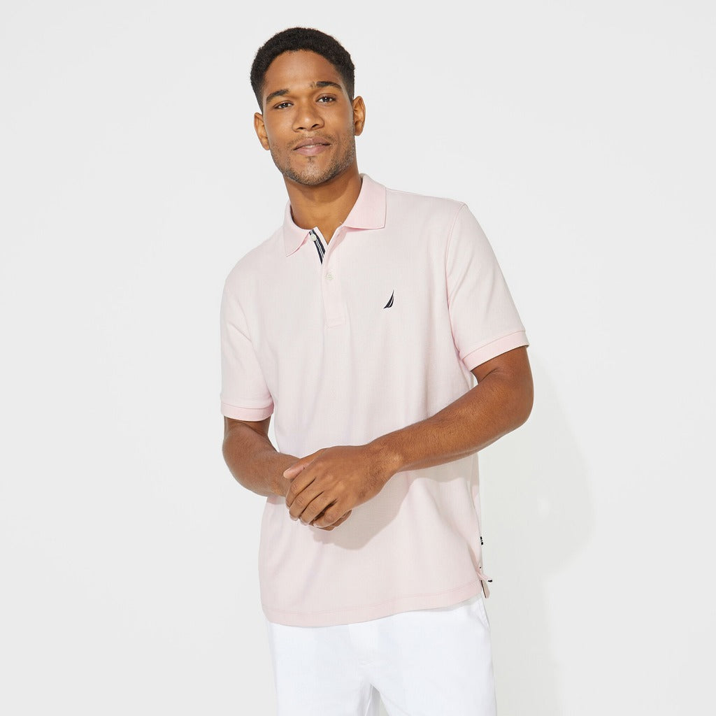 Nautica Men's Classic Fit Deck Polo Shirt Cradle Pink Large