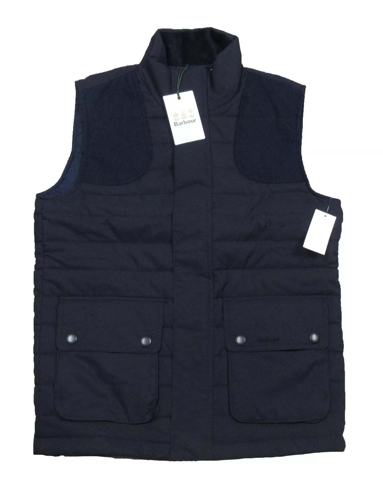 Barbour Mens Bradford Gilet Light Weight Quilted Vest Navy Blue Medium