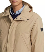 Polo Ralph Lauren Men's Packable Water-Repellent Marsh Coat Small Coastal Beige